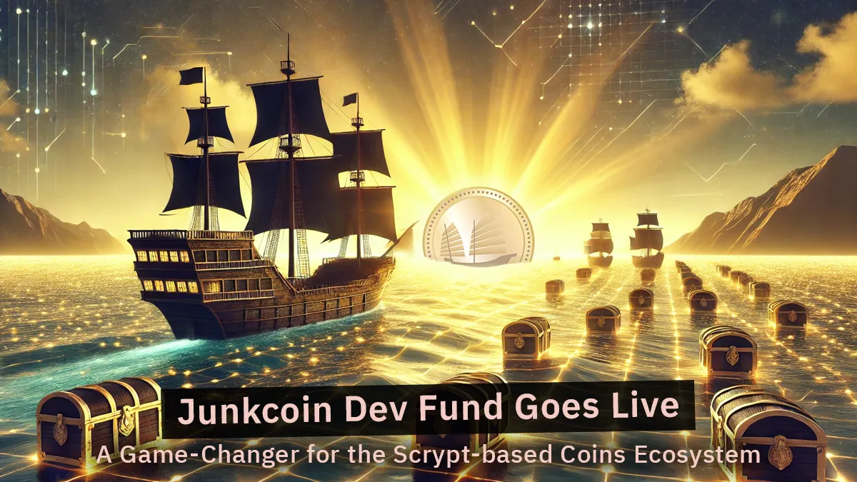 Junkcoin Dev Fund Goes Live – A Game-Changer for the Scrypt-based Coins Ecosystem